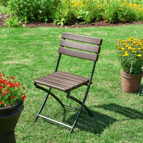 Ensemble Balcon Bistrot Métal 3 Pièces - Table Ronde Pliante Et 2 Chaises Grises