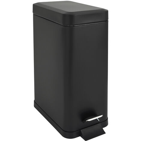 SVITA STM10 Poubelle à pédale 10l incl. seau intérieur Couvercle Softclose noir