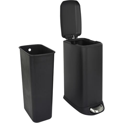 Poubelle à pédale SVITA TS20 20 l avec seau intérieur noir
