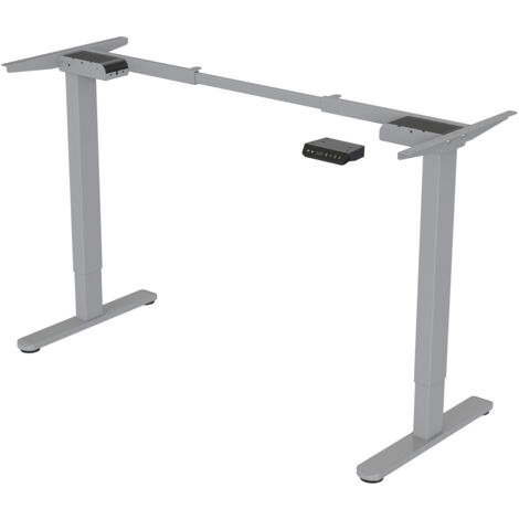 SVITA DOBON structure de bureau électrique double moteur gris (1/5)