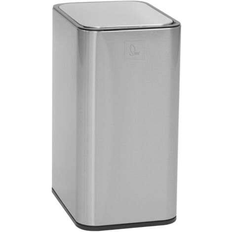 Svita – Poubelle automatique à capteur 13L – Acier inoxydable argent – Couvercle sans contact – Filtre à charbon actif pour odeurs - SE13L