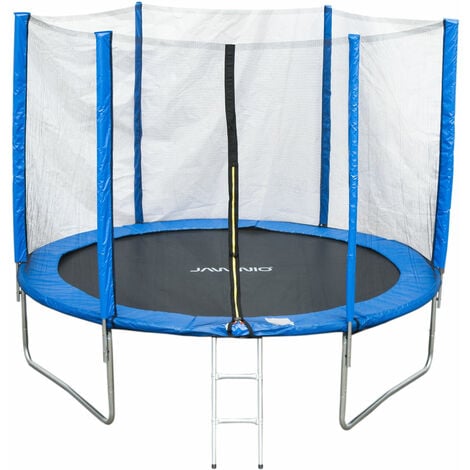 Trampoline avec filet de protection et échelle 244 cm jouet enfant sport à  domicile en plein air en sécurité soilde anti-corrosion