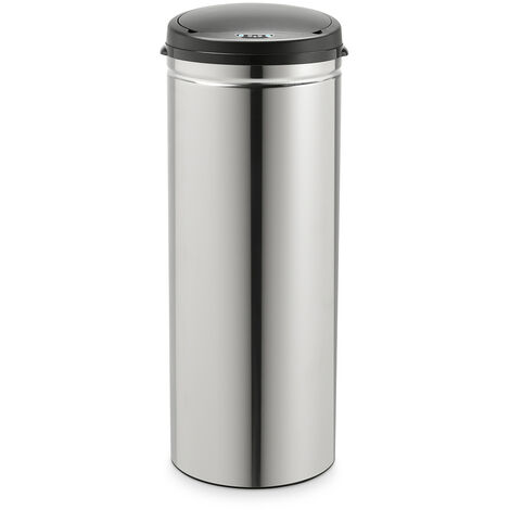 SVITA Sensor Poubelle 50L en inox Poubelle avec capteur Poubelle de cuisine