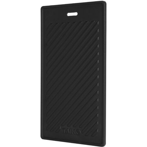 TAINO PLATINUM / BLACK Plaque de gril en fonte Plaque réversible