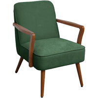 SVITA TUVA chaise longue chaise d'appoint vintage salon chambre vert foncé