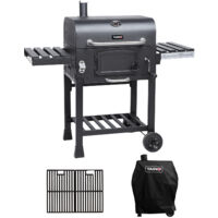 TAINO HERO BBQ Smoker Grill Chariot Charbon de Bois Grill Debout Grill Fumoir Four