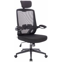 SVITA SAM Chaise de bureau Chaise de bureau ergonomique réglable Roulettes noir