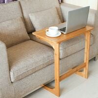 Sofa End Side Table Over Bed Table Laptop Desk Small Bedside Table Bamboo Portable