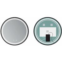 LEDIMEX - Specchi retroilluminato rotondo LED specchio da bagno con illuminazione LED - Specchio da parete - Diverse dimensioni per bagno camera da letto trucco Ø 100 cm - Serie Germania ALEM005/100NG