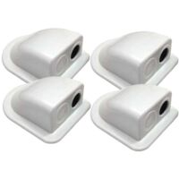 Blugy Pasacables para panel solar, blanco, 4 unidades