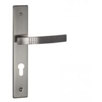 Poignée de porte Elona Cylindre nickel mat