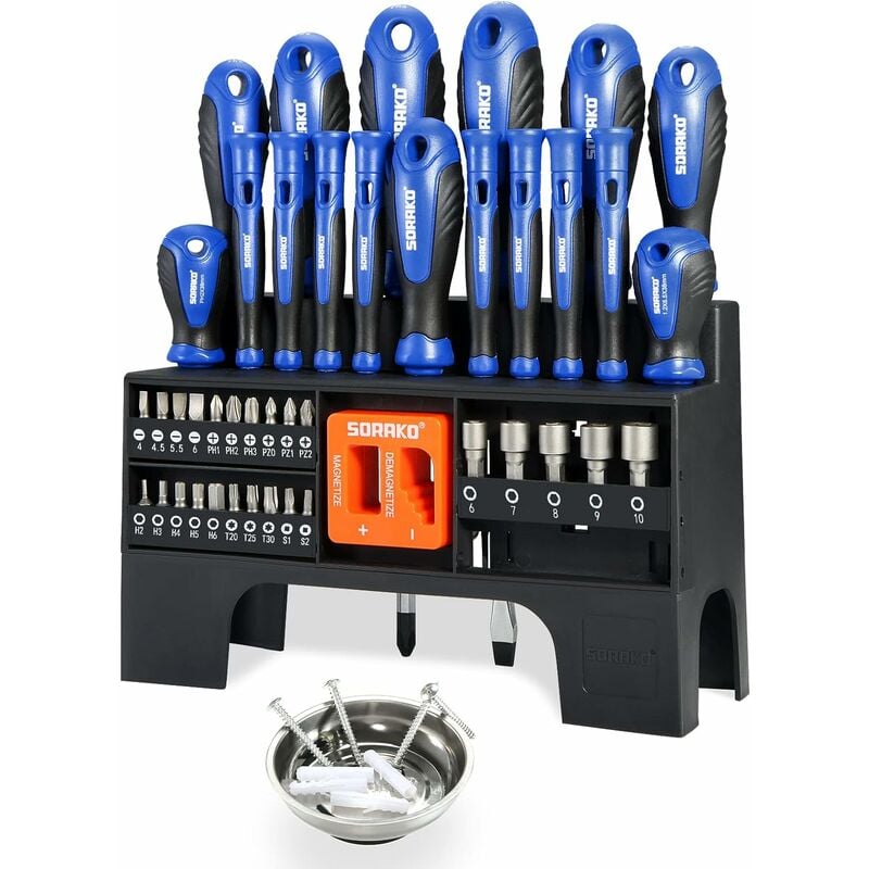 Ensemble de tournevis électriques isolés 1000V - Kit d'outils professionnel  pour électriciens - Poignée ergonomique, embouts magnétiques 