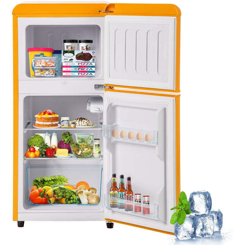 Merax Mini Kühlschrank mit Glastür und