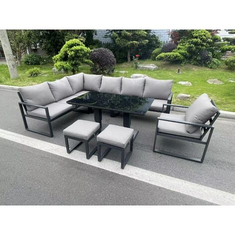 Fimous Aluminum Outdoor Garden Furniture Corner Sofa Chair