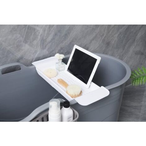 Fimous Bathtub Adults Freestanding Bath for Hot Bath and Ice Bath for Small Bathroom Grey