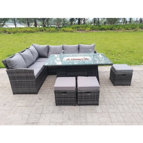 Seater Barcelona Rattan Sofa Set Fimous High Back Corner Rattan