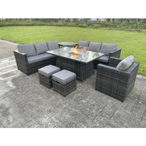 Small patio online fire pit table