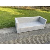 10 Seater Wicker light Grey Rattan Sofa Set Outdoor Garden Furniture Conservatory Patio furniture