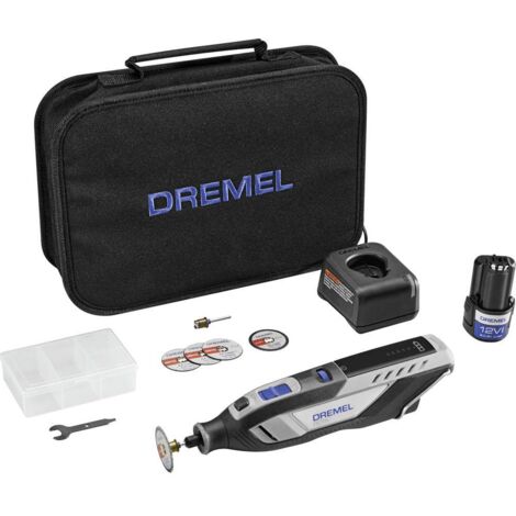 Dremel 8250 Outil Rotatif Multifonction Sans-fil 12V, 5 accessoires, 1 batterie 2Ah, de 5.000 à 30.000 tr/min (1/5)