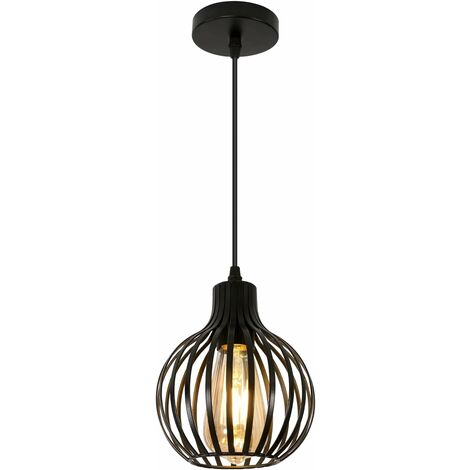 Lámpara De Techo Vintage De 5 Luces MRHYSWD - Estilo Industrial Sputnik, Negro Y Dorado, Sin Bombillas