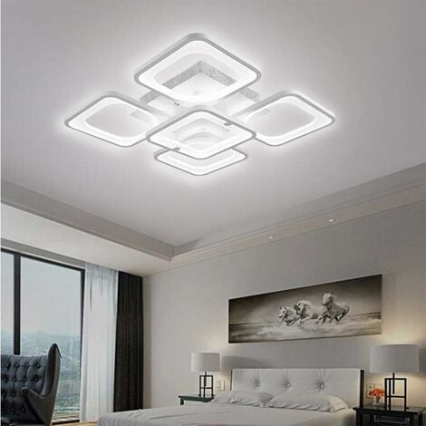 Luz de techo LED Rectángulo moderno Lámpara de techo para sala de