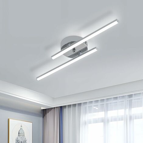 COMELY Moderne LED-Deckenleuchte, lineare 14W Deckenlampe, Design-LED-Leuchte aus Metall, Kaltweißes Licht 6500K