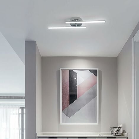 COMELY Moderne LED-Deckenleuchte, lineare 14W Deckenlampe, Design-LED-Leuchte aus Metall, Kaltweißes Licht 6500K