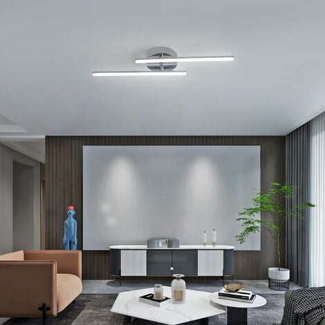 COMELY Moderne LED-Deckenleuchte, lineare 14W Deckenlampe, Design-LED-Leuchte aus Metall, Kaltweißes Licht 6500K