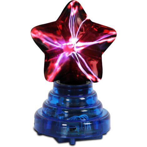 COMELY Plasma Ball 4" Pentagramm mit rotem Licht, USB-betriebene ionische Kugellampe, Touch- und Klangaktivierungsmodi (1/5)