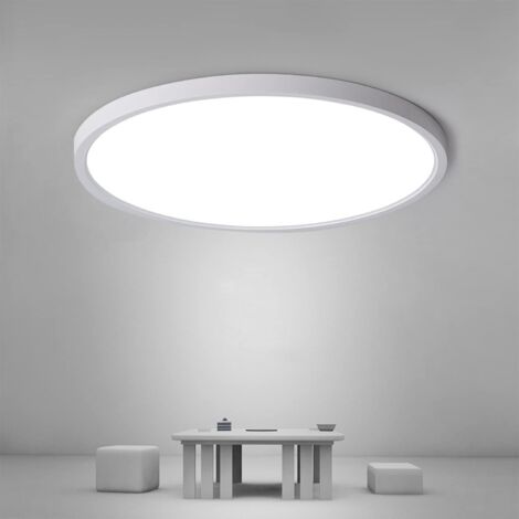COMELY LED Deckenleuchte Durchmesser 30cm, 24W 2160LM Deckenlampe, LED Badezimmer Deckenleuchte, Für Schlafzimmer, Badezimmer, Küche, Flur, Balkon - Weiß - Kaltes Weiß 6500K