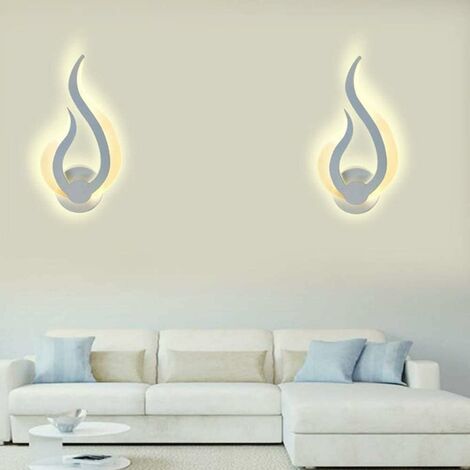 LED-Innenwandleuchte, moderne Wandlampe, Flammenform, Wandmontage, Nachtlicht, warmweiß, für Küche, Treppen, Schlafzimmer, Flur, 10 W, 3000 K, 220 V, IP20 [Energieklasse A+++]