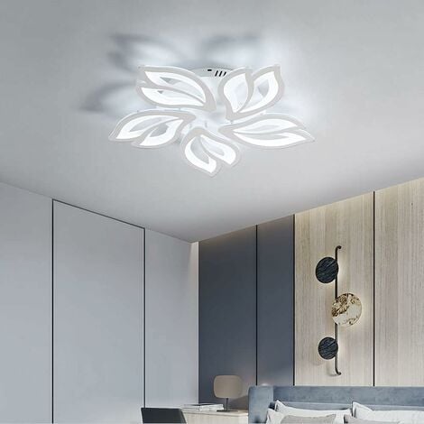 LED Design Deckenleuchte Wohnzimmer modern Deckenlampe Kronleuchter Lampe Weiß 