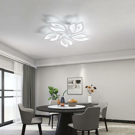LED Deckenleuchte, Moderne LED Kronleuchter 75W 6000LM 6500K für Wohnzimmer, Flur, Esszimmer, Küche [Energieklasse A+++]