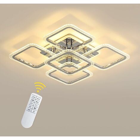 Eglo LED Tamuria Deckenleuchte braun Deckenlampe Lampe 28,5x28,5cm schwarz