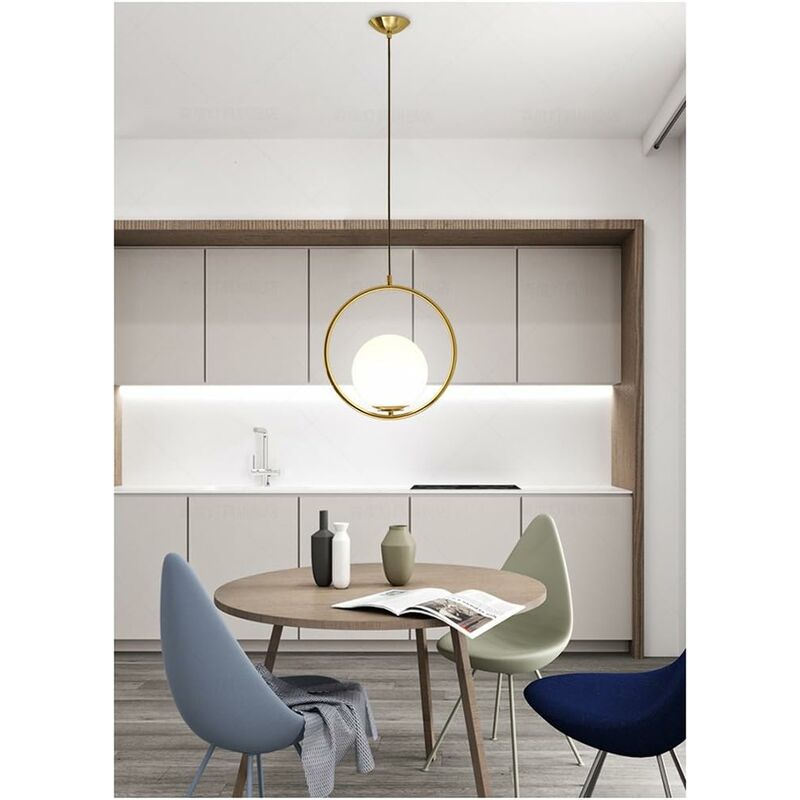 Lampadario cucina o soggiorno a sospensione Bea Maxi Gold