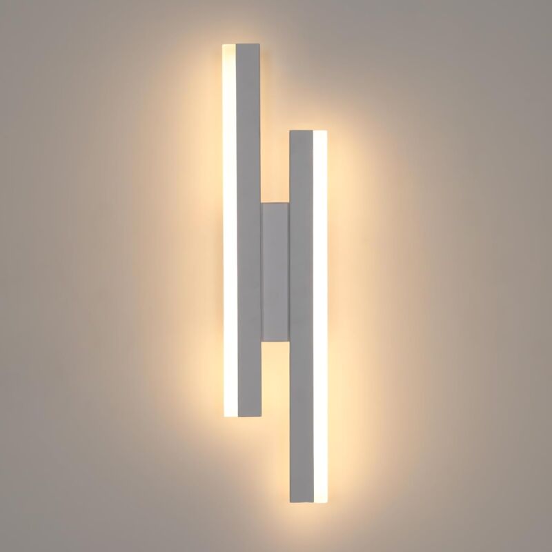 Applique a led, luce da lettura da comodino con interruttore, porta di  ricarica USB, illuminazione d'atmosfera regolabile per camera da letto (3w  luce naturale + 9w luce calda) bianco th