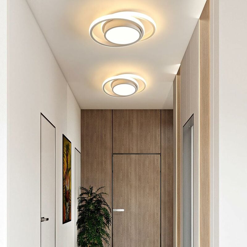 COMELY Doppio design moderno di luce a soffitto a led rotondo per