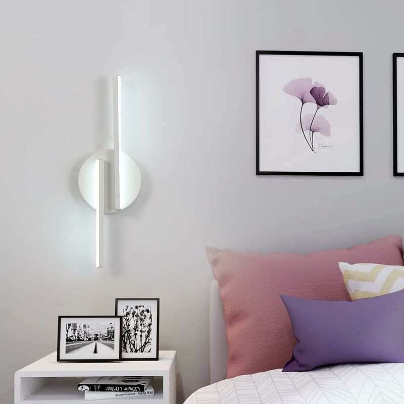Applique da parete a LED, lampada da parete per interni da 8 W,  illuminazione decorativa per soggiorno, camera da letto, corridoio, hotel  6000K