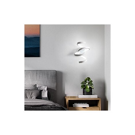 Lampadario da comodini nero led 20w 2800k design per camera da