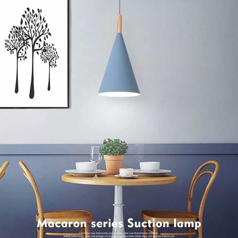 Lampadario A Sospensione A Semicerchio Stile Nordico - Colori Pastello, Cavo Regolabile, Base E27, Per Cucina, Sala O Bar - Senza Lampadina