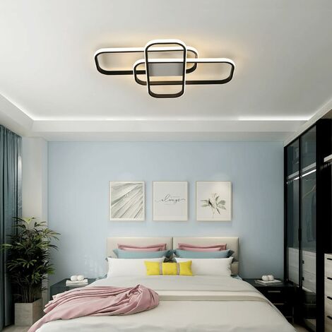 Lampada A Soffitto Qazqa Jeany Moderna A 4 Luci, Lunghezza 114 Cm, Colore Nero, Regolabile, Con Attacco GU10, Per Soggiorno E Cucina