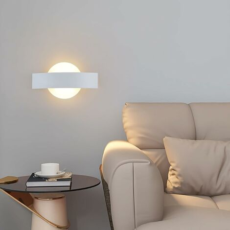 COMELY Applique Murale LED Interna Bianca 12W Design Moderno Illuminazione per Scale, Soggiorno, Camera da Letto, Corridoio - Luce Calda 3000K