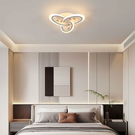 Comely Lampada da Soffitto LED, 36W Plafoniera LED Moderna per Camera da  Letto, Lampadario Led Luce Calda 3000K per Soggiorno Cucina Bagno Corridoio