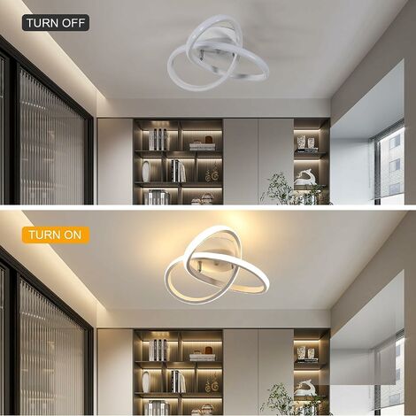 Lampada A Sospensione LED 35W – Rettangolare 20x60 Cm – Metallo E Acrilico – Luce Calda 3000K – Design Moderno Per Soggiorno, Cucina, Camera - 3