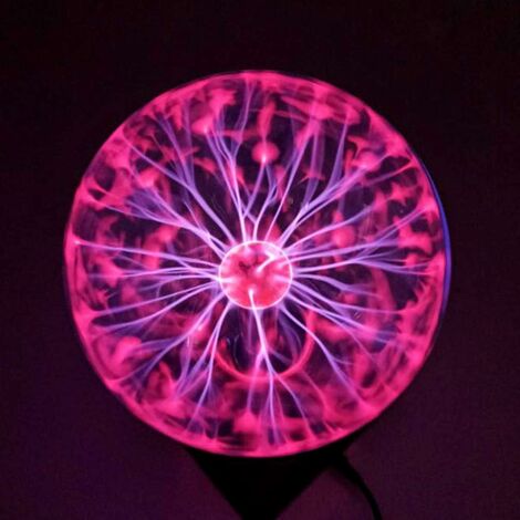 Sfera Al Plasma Magica Da 12 Cm - Lampada Sensibile Al Tocco E Suono Per Decorazione - Foto 4