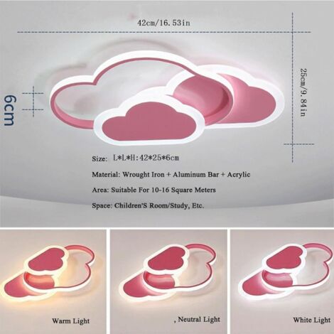 Plafoniera Cameretta Bambini, 50cm Lampada da soffitto creativo