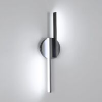 Lampada da parete per interni, lampada da parete moderna da 9 W, luce fredda 6500 K 1800 LM per camera da letto, soggiorno, corridoio, scale, 45 cm