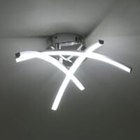 Plafoniera illuminando cubic pl30 e27 led lampada soffitto parete moderna  vetro bianco interno