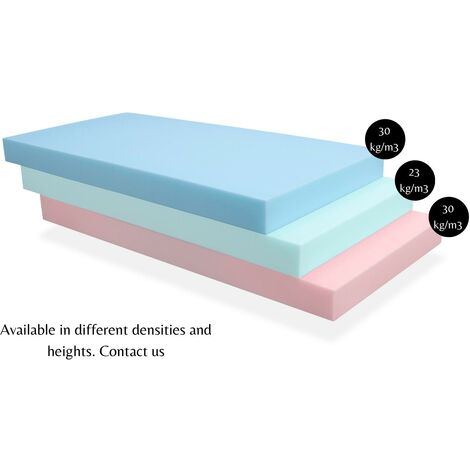 Pieza de Espuma Medida 80x120x10 cm - Densidad HR 23 Kg - ideal para fabricacion de muebles