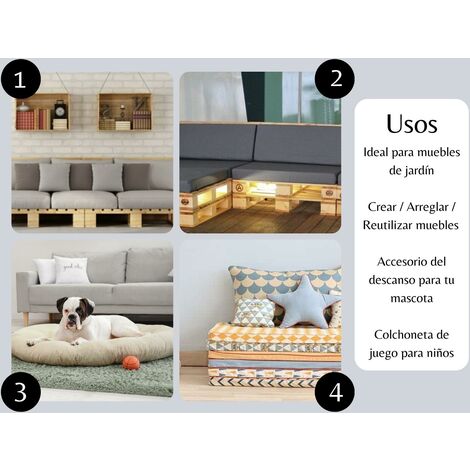 Pieza de Espuma Medida 80x120x10 cm - Densidad HR 23 Kg - ideal para fabricacion de muebles
